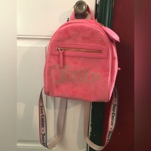 NWT viral Juicy Couture big spender plush backpack in pink lemonade
